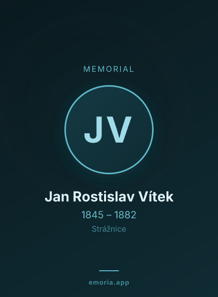 Memorial portrait of Jan Rostislav Vítek