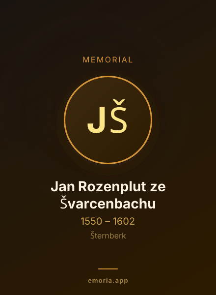 Memorial portrait of Jan Rozenplut ze Švarcenbachu