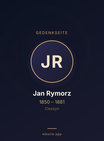 Gedenkportrait von Jan Rymorz