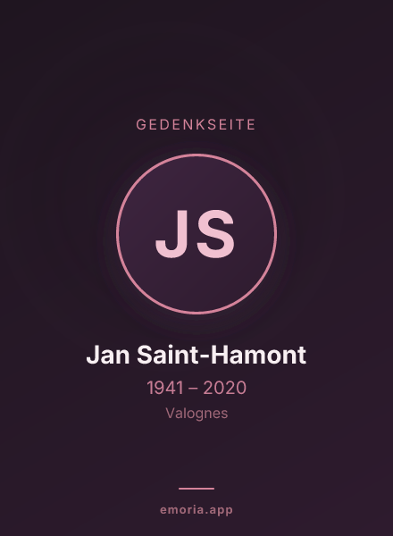 Gedenkportrait von Jan Saint-Hamont