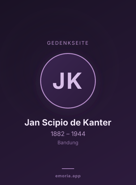 Gedenkportrait von Jan Scipio de Kanter