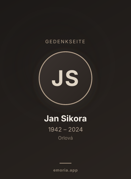 Gedenkportrait von Jan Sikora