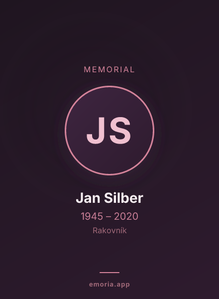 Memorial portrait of Jan Silber