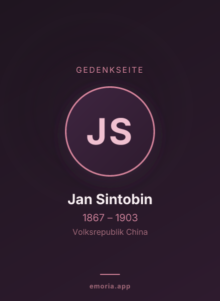 Gedenkportrait von Jan Sintobin