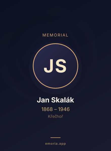 Memorial portrait of Jan Skalák