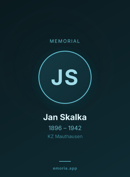 Memorial portrait of Jan Skalka