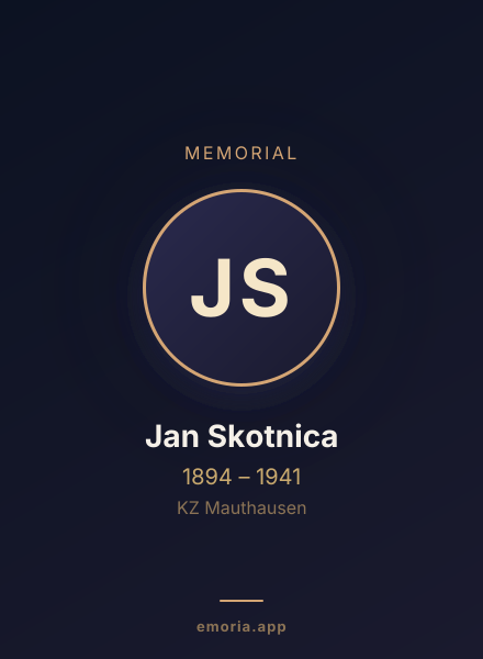 Memorial portrait of Jan Skotnica