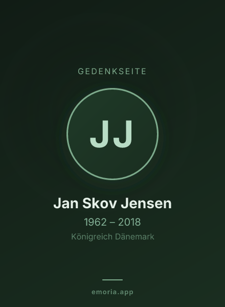 Gedenkportrait von Jan Skov Jensen
