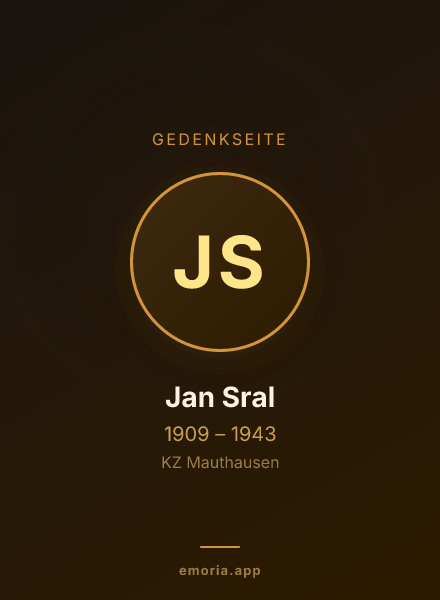 Gedenkportrait von Jan Sral