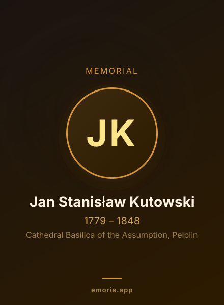 Memorial portrait of Jan Stanisław Kutowski