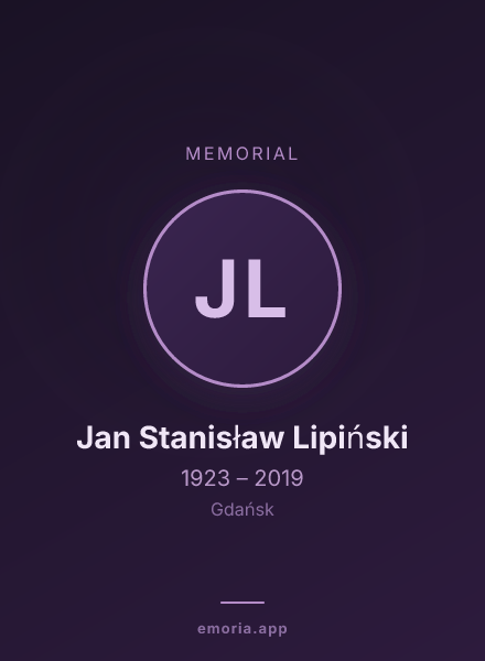 Memorial portrait of Jan Stanisław Lipiński