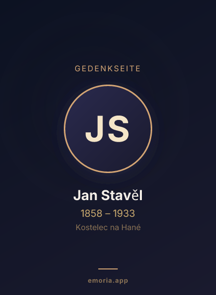 Gedenkportrait von Jan Stavěl