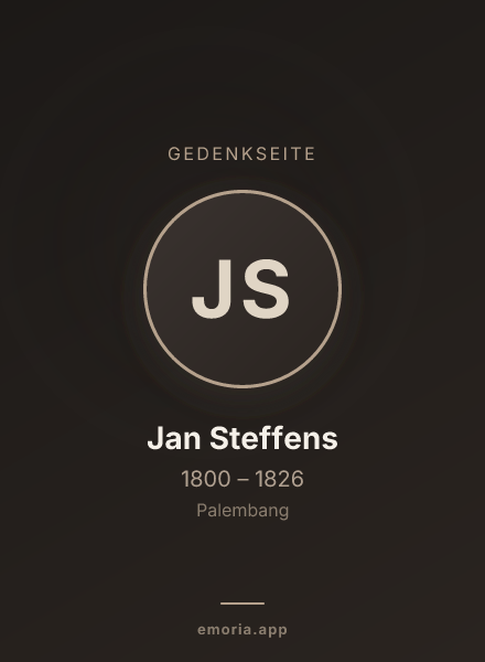Gedenkportrait von Jan Steffens
