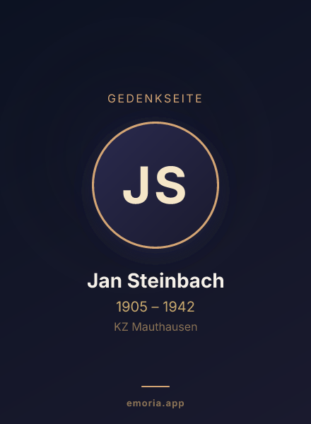 Gedenkportrait von Jan Steinbach