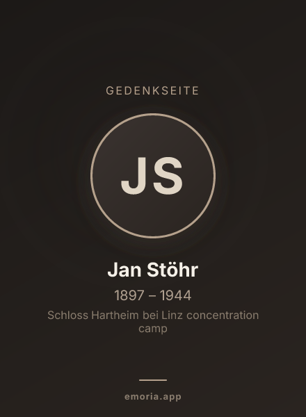 Gedenkportrait von Jan Stöhr