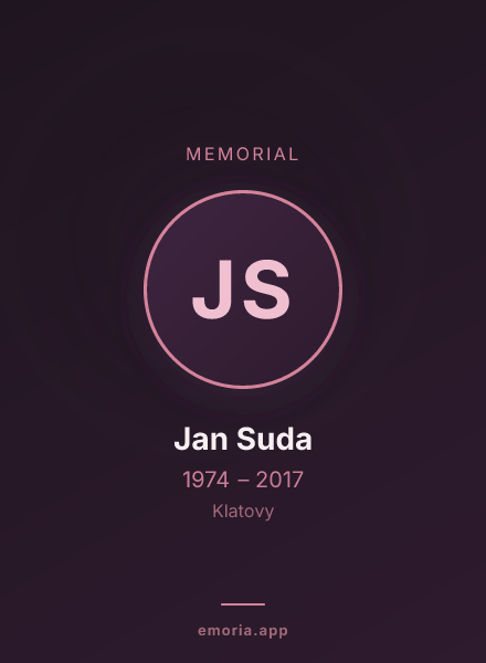 Memorial portrait of Jan Suda