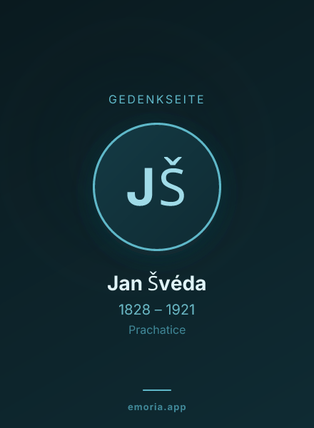 Gedenkportrait von Jan Švéda