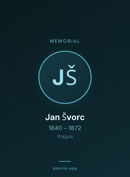 Memorial portrait of Jan Švorc