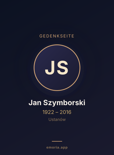 Gedenkportrait von Jan Szymborski