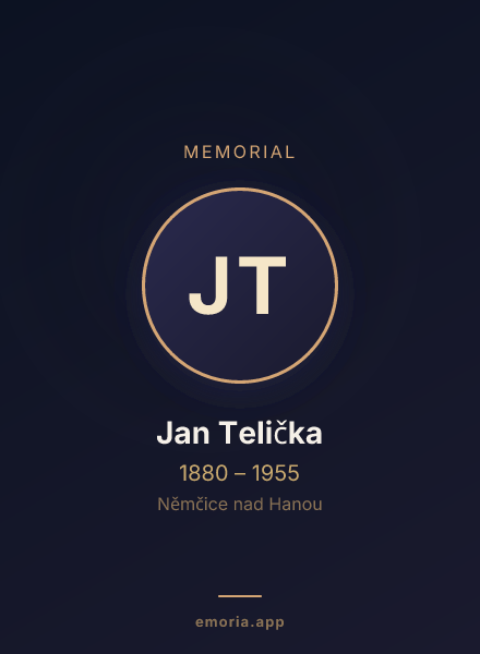 Memorial portrait of Jan Telička
