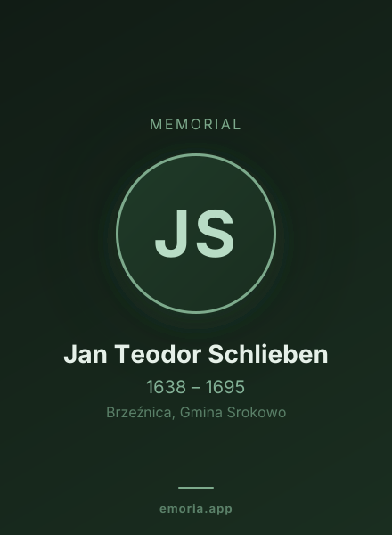 Memorial portrait of Jan Teodor Schlieben