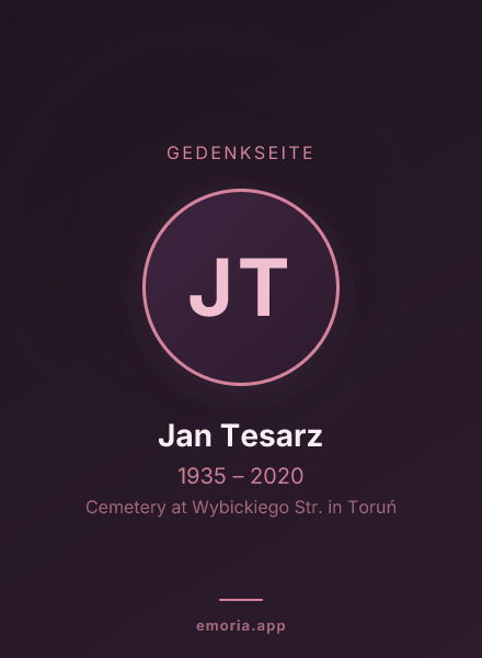 Gedenkportrait von Jan Tesarz