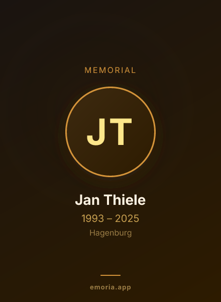 Memorial portrait of Jan Thiele