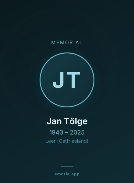 Memorial portrait of Jan Tölge