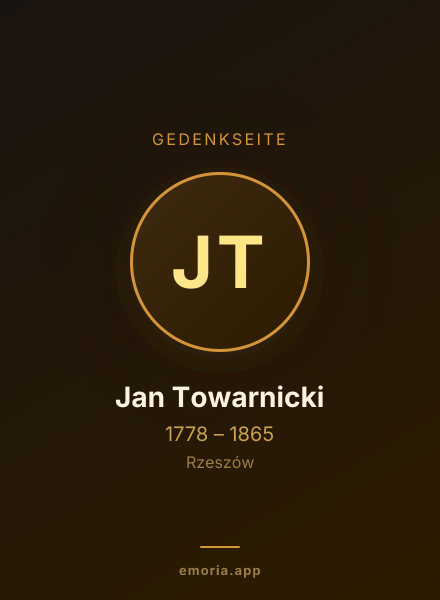 Gedenkportrait von Jan Towarnicki