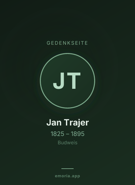 Gedenkportrait von Jan Trajer