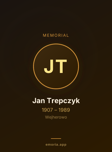 Memorial portrait of Jan Trepczyk