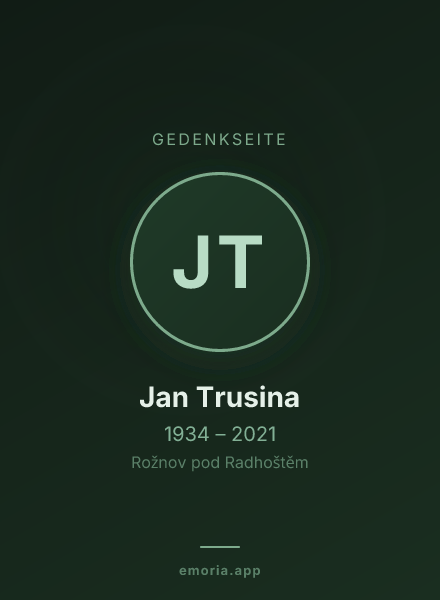 Gedenkportrait von Jan Trusina