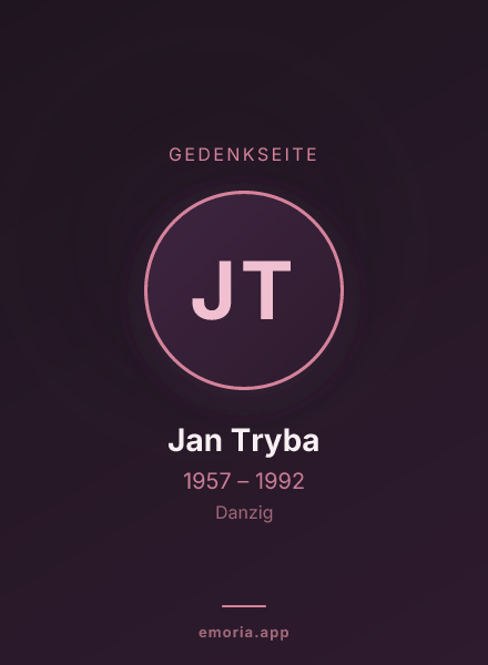 Gedenkportrait von Jan Tryba