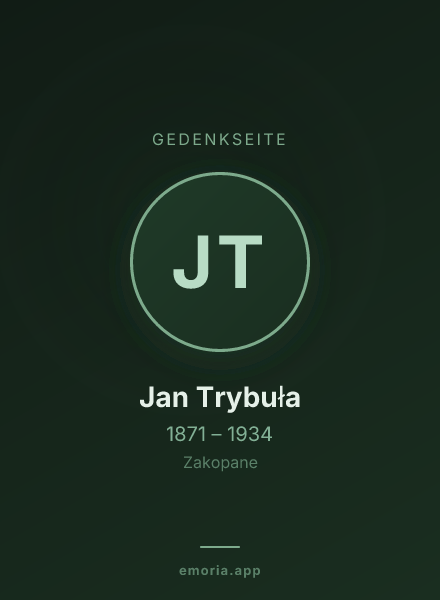 Gedenkportrait von Jan Trybuła