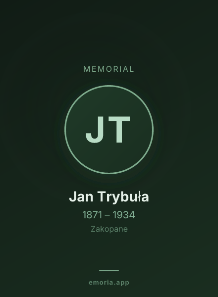 Memorial portrait of Jan Trybuła