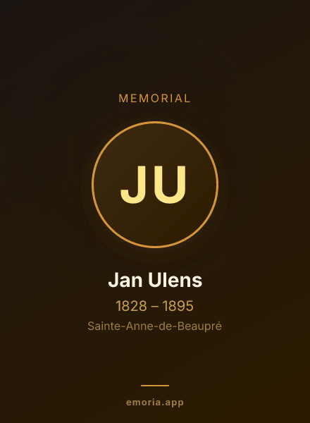 Memorial portrait of Jan Ulens