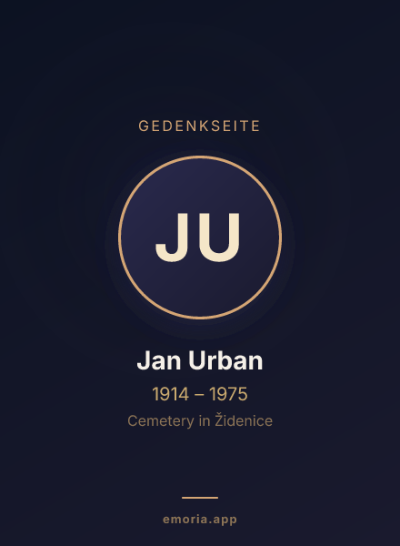 Gedenkportrait von Jan Urban