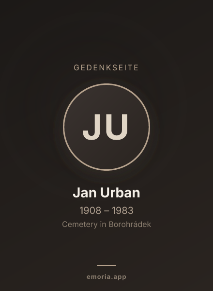 Gedenkportrait von Jan Urban