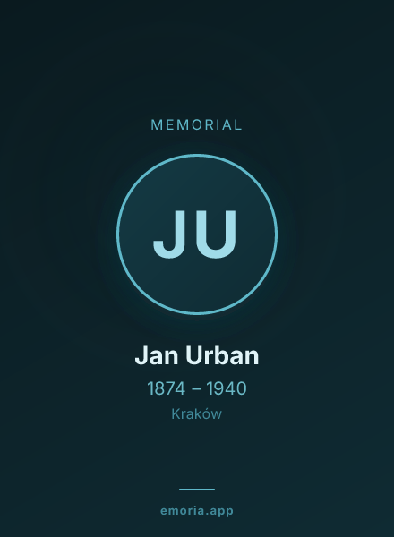 Memorial portrait of Jan Urban