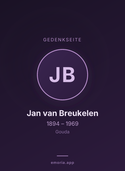 Gedenkportrait von Jan van Breukelen