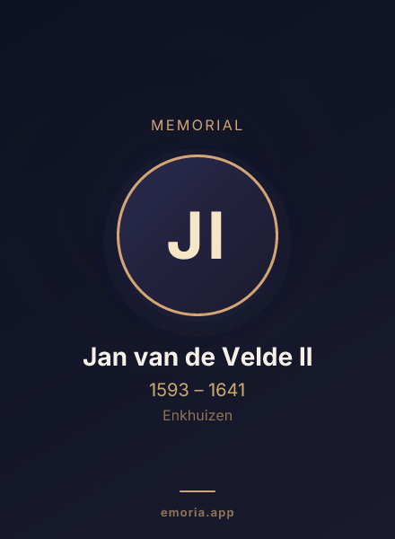 Memorial portrait of Jan van de Velde II