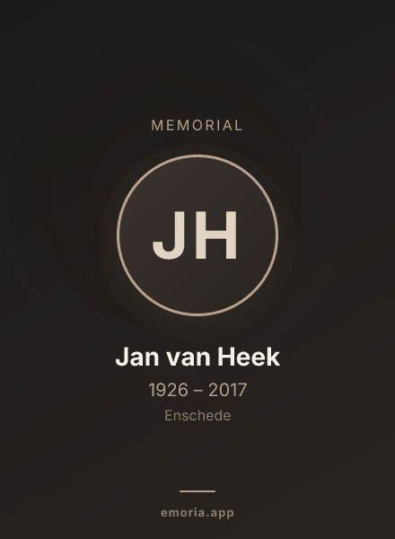 Memorial portrait of Jan van Heek