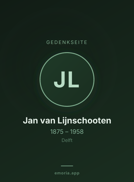 Gedenkportrait von Jan van Lijnschooten