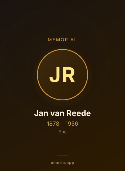 Memorial portrait of Jan van Reede