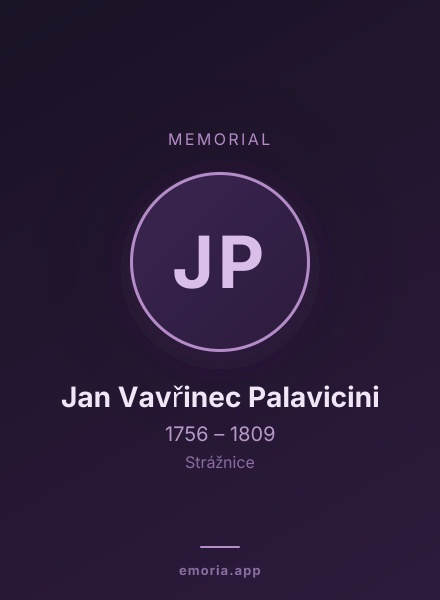 Memorial portrait of Jan Vavřinec Palavicini