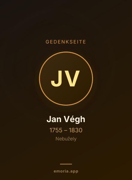 Gedenkportrait von Jan Végh