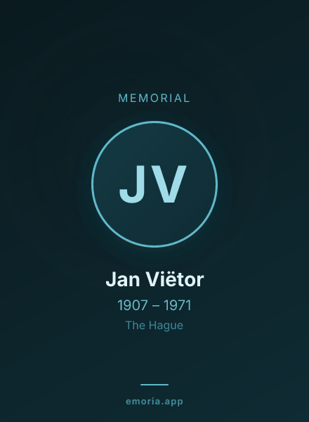 Memorial portrait of Jan Viëtor