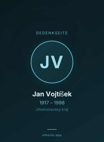 Gedenkportrait von Jan Vojtíšek