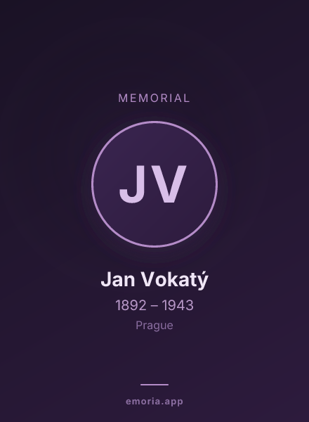 Memorial portrait of Jan Vokatý