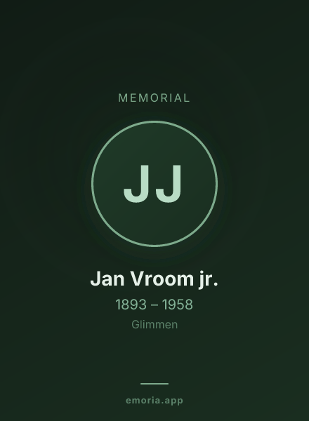 Memorial portrait of Jan Vroom jr.
